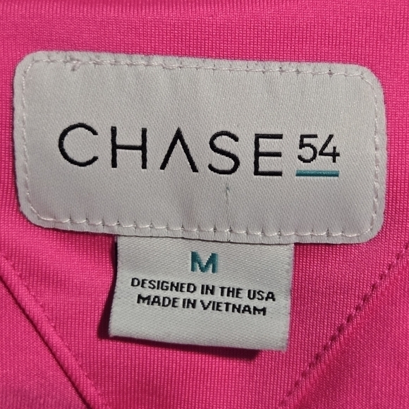 CHASE 54 Women's Golf Performance Quarter Button Down Shirt Pink Size Medium - Picture 7 of 10